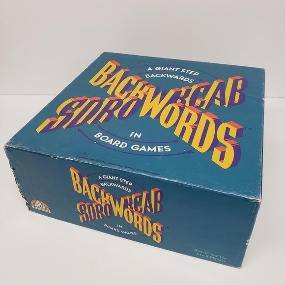 Random House Backwords Words 1988 Vintage Board Game - Picture 4 of 7